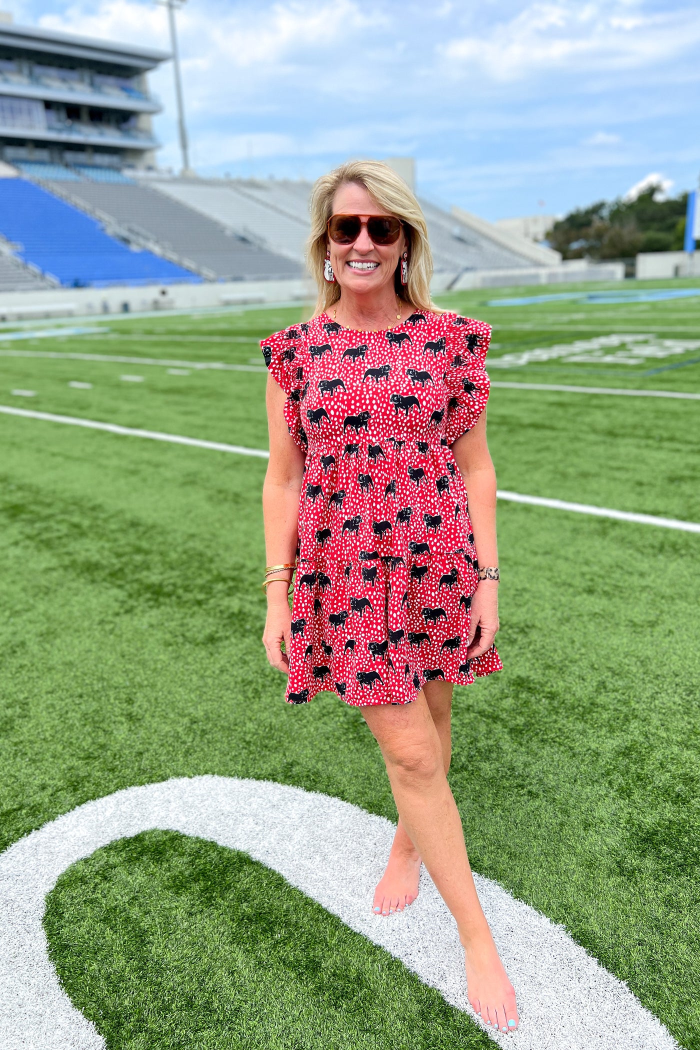 Zuri Dress, bulldog