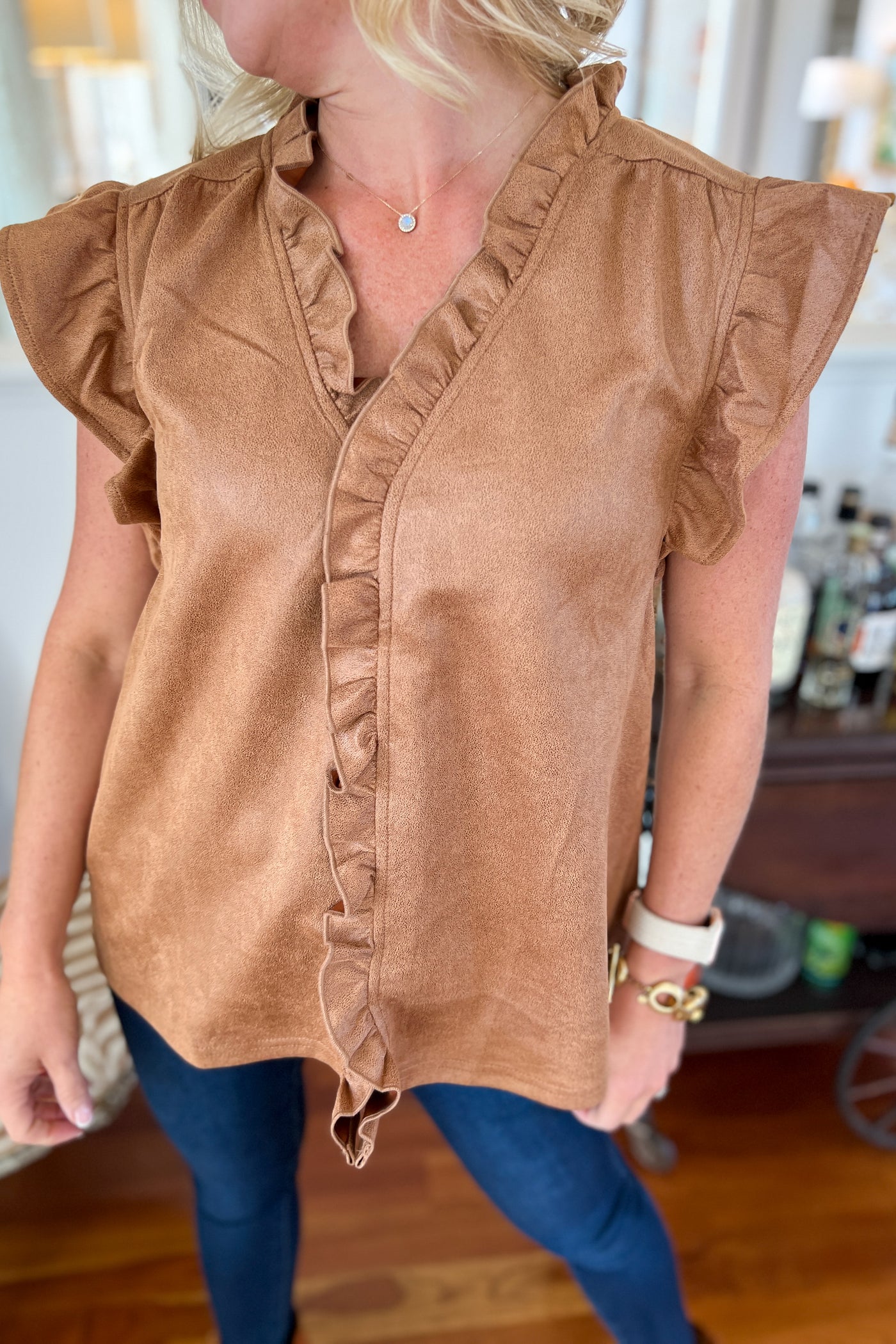 Norah top, camel