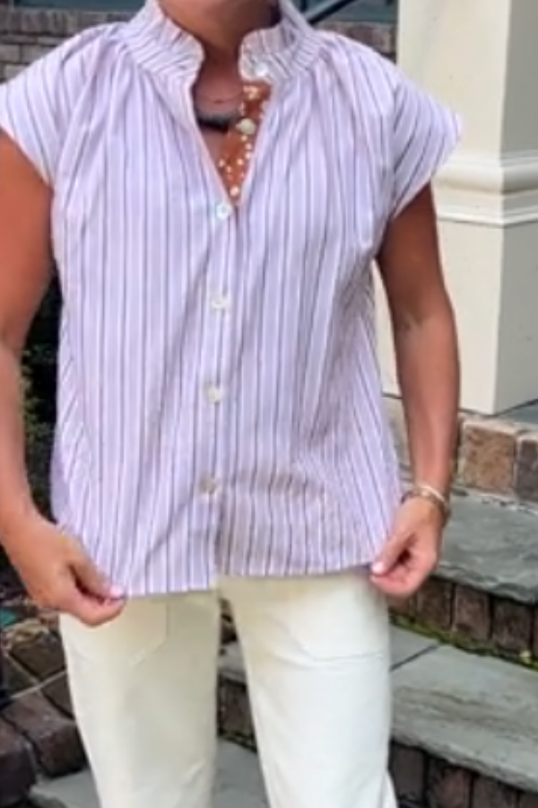 Aimee top, brown/mauve