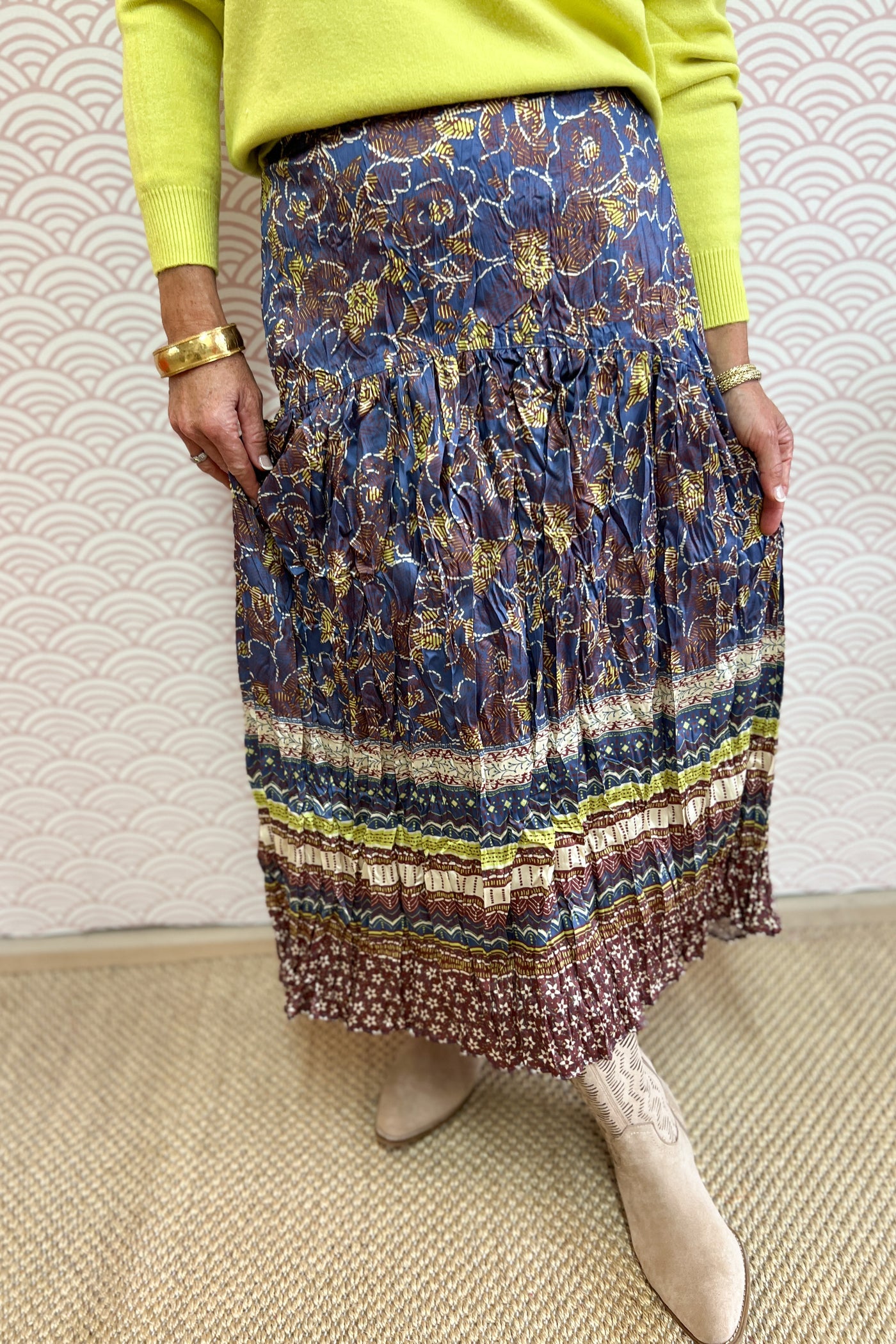 Hayes skirt, blue multi
