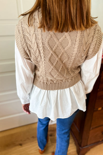 Violette sweater, taupe