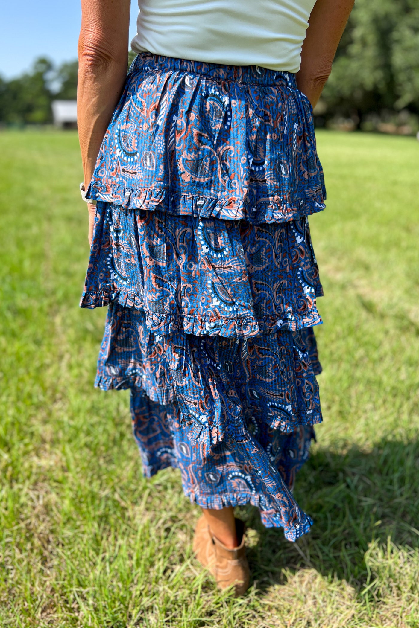LANA MIDI SKIRT by Cleobella