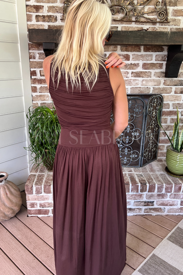 Abell dress, brown