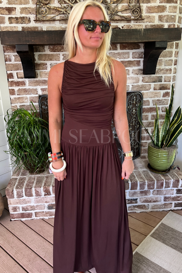 Abell dress, brown