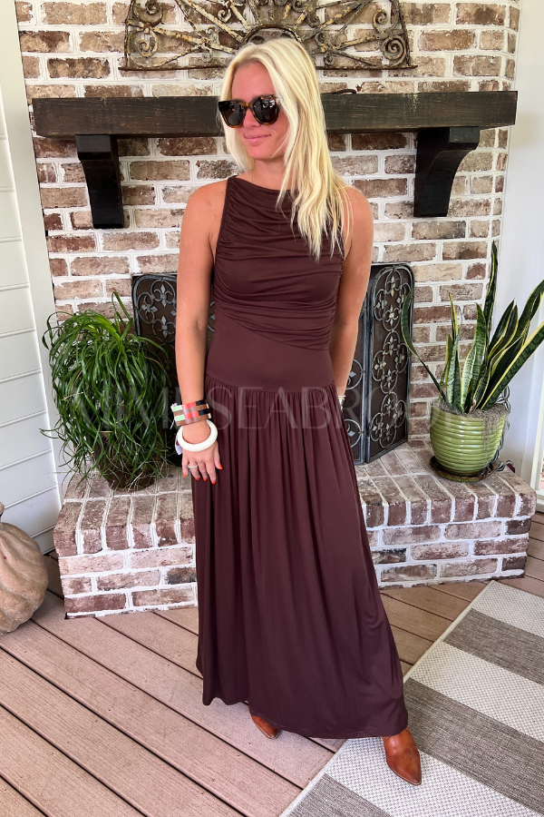 Abell dress, brown