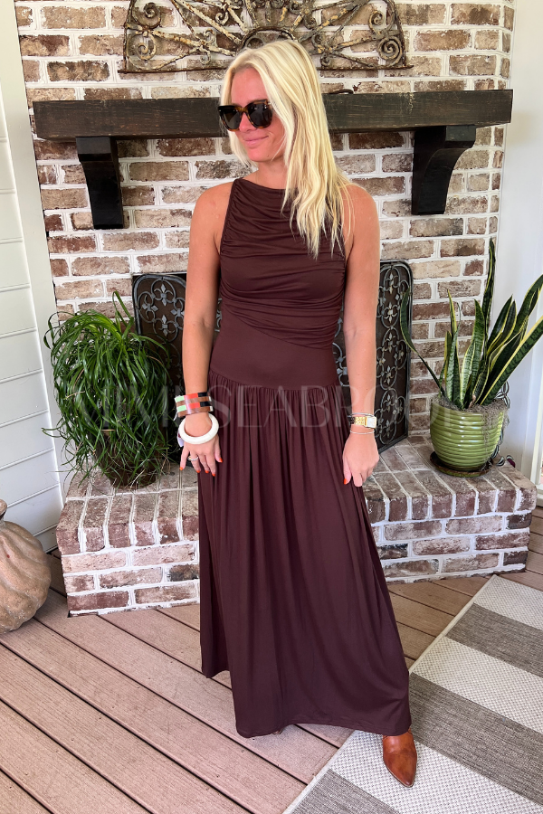 Abell dress, brown