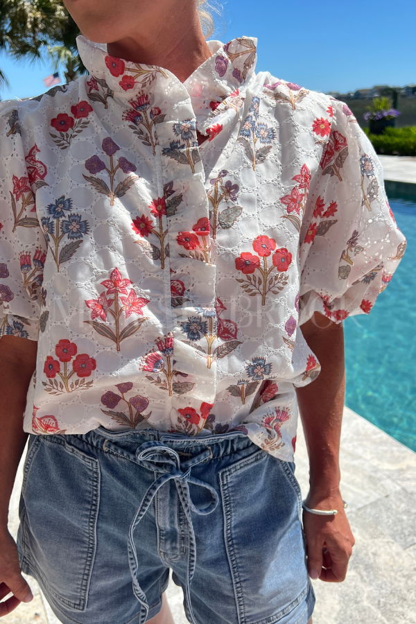 Aberdale top, red