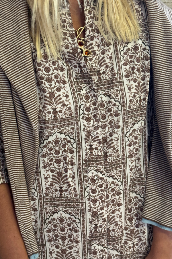 Abington dress, brown