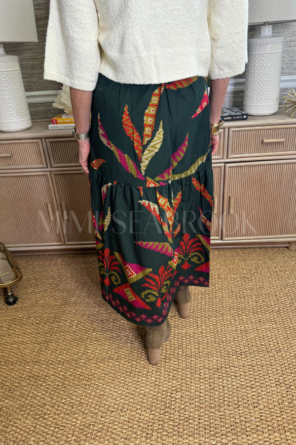 Ada Skirt, Forest Print