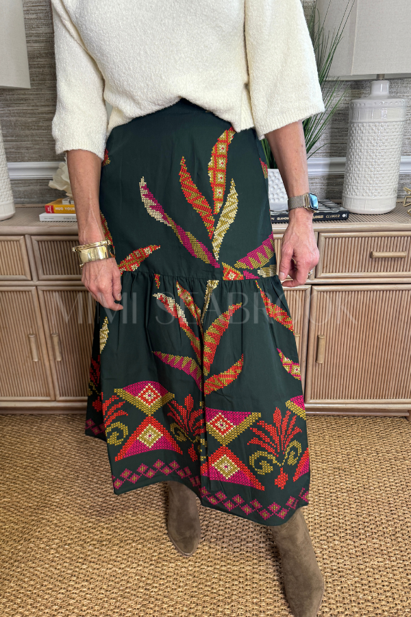 Ada Skirt, Forest Print