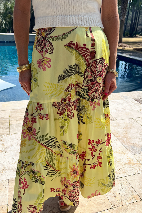 Ada skirt, garden print