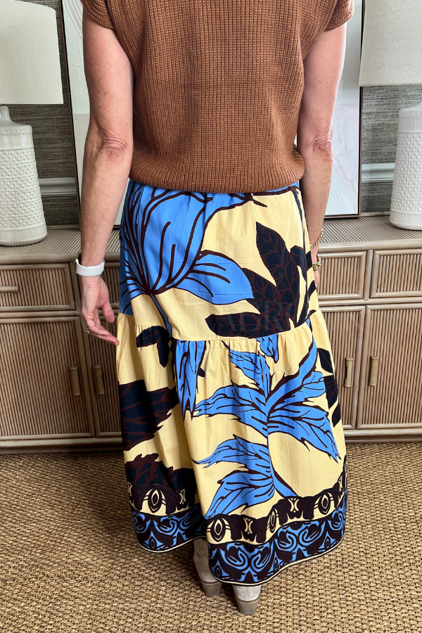 Ada skirt, majestic leaves