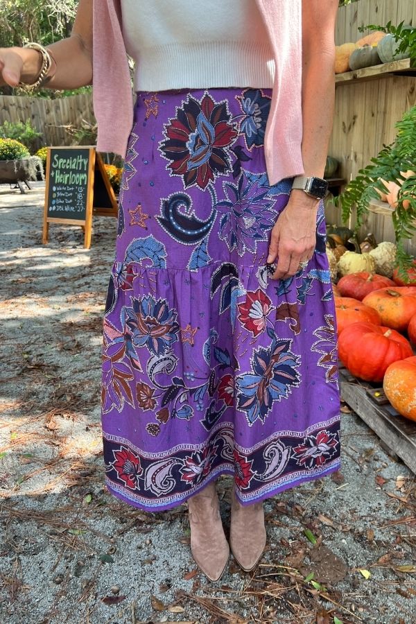 Ada skirt, purple sparkle
