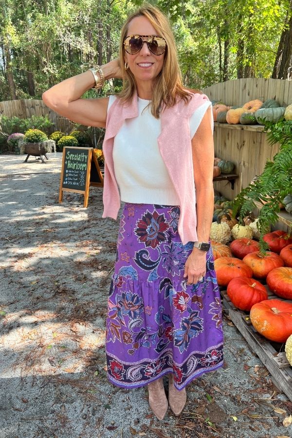 Ada skirt, purple sparkle