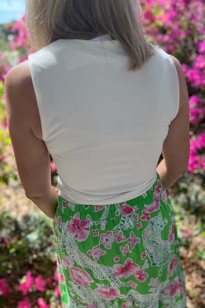 Ada Skirt, green/pink