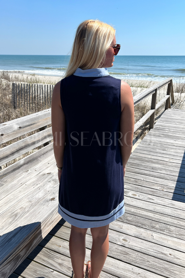 Aiken dress, navy