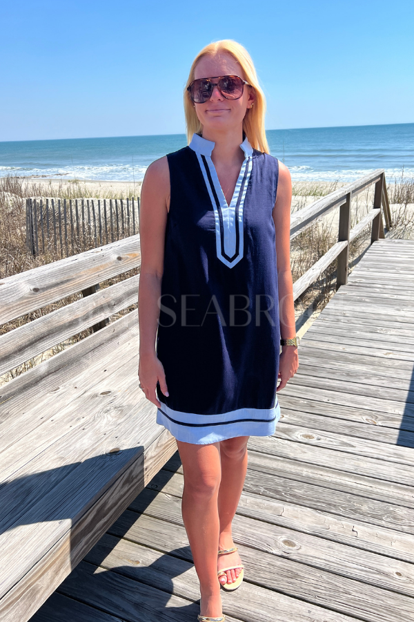 Aiken dress, navy