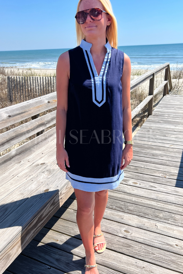 Aiken dress, navy