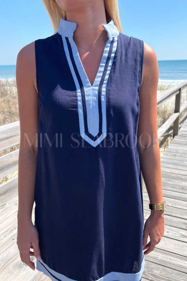 Aiken dress, navy