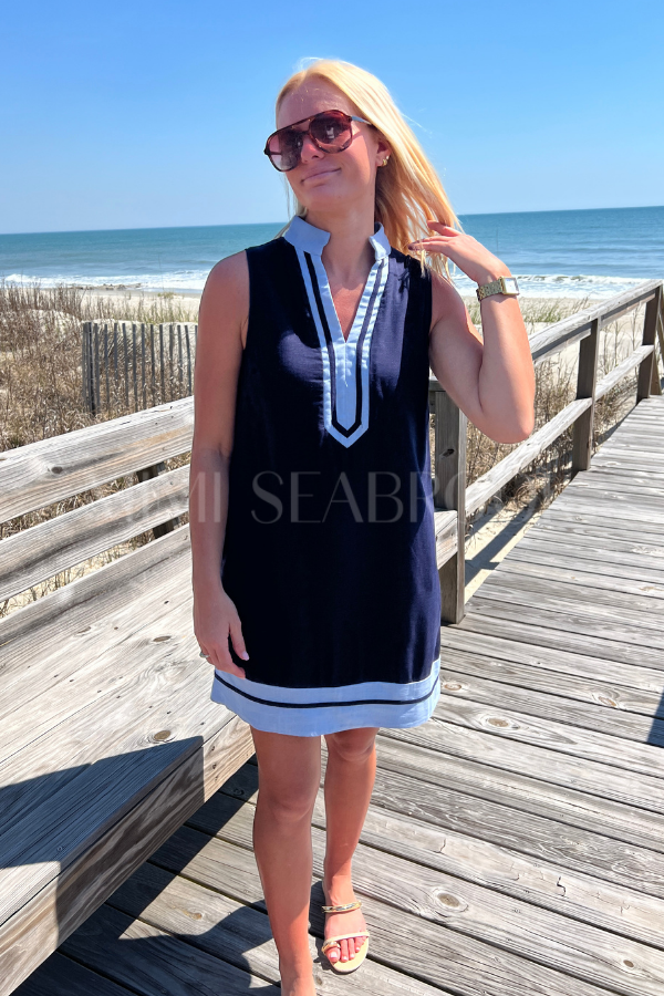 Aiken dress, navy