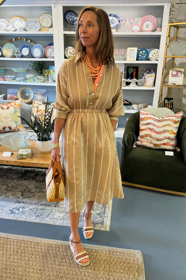 Aimee dress, taupe