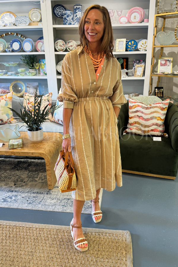 Aimee dress, taupe