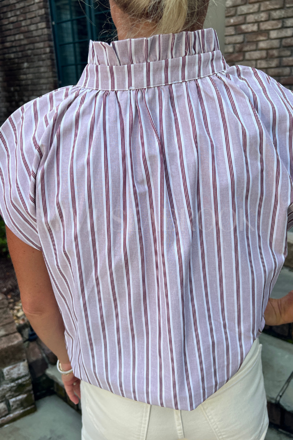 Aimee top, brown/mauve