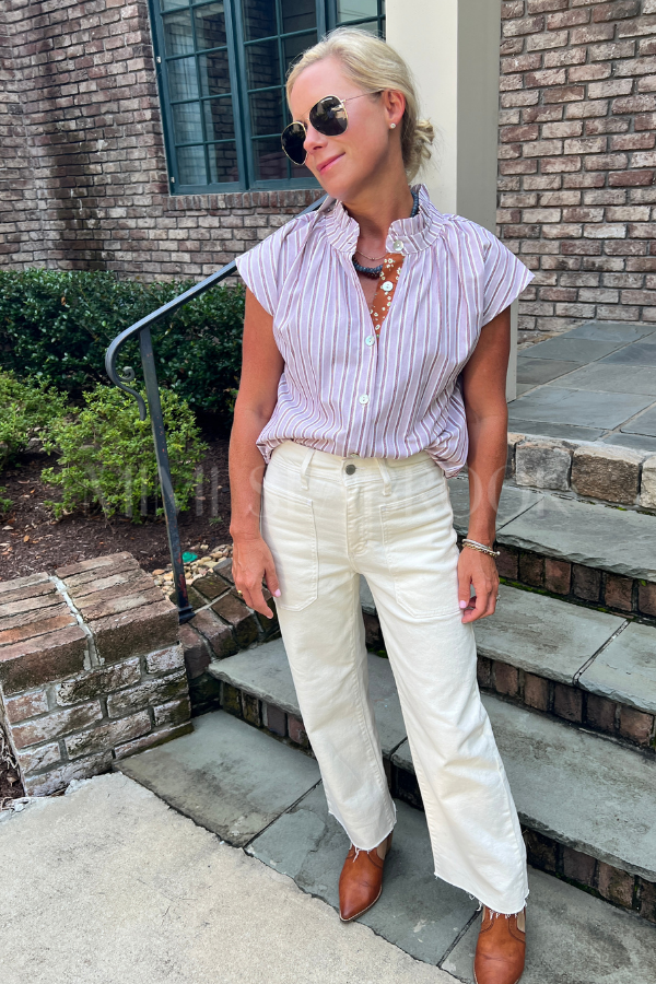 Aimee top, brown/mauve