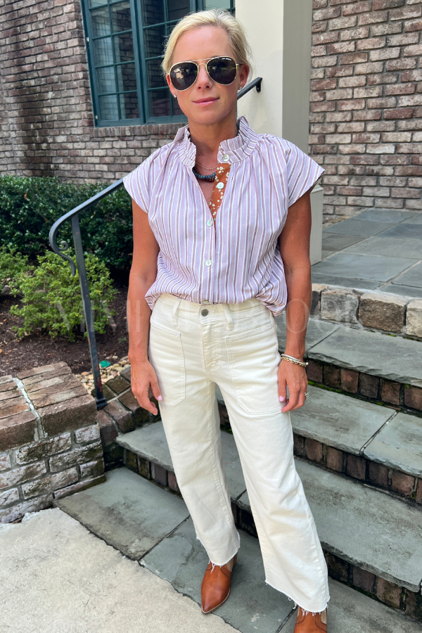 Aimee top, brown/mauve
