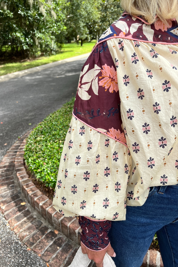 Ainika Chill Burgundy Blouse by Farm Rio