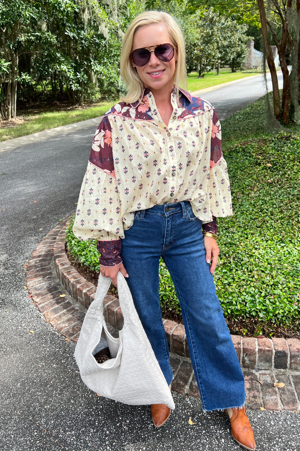 Ainika Chill Burgundy Blouse by Farm Rio