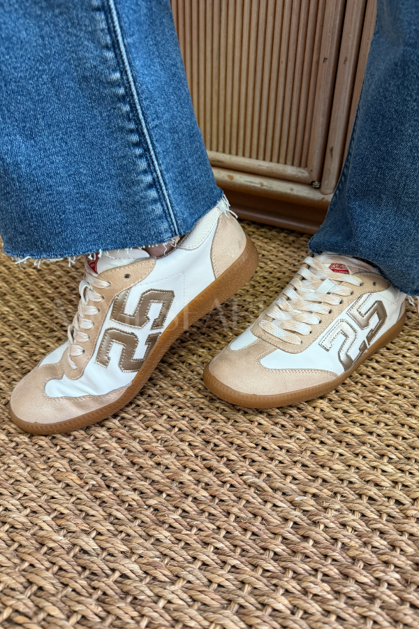 Alena sneakers, white gold