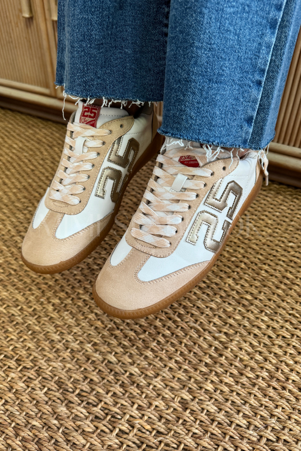 Alena sneakers, white gold