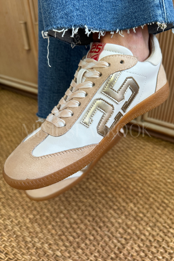 Alena sneakers, white gold