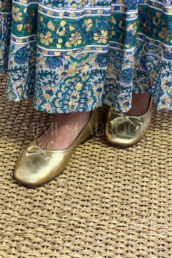 Alie flats, amber gold by Sam Edelman