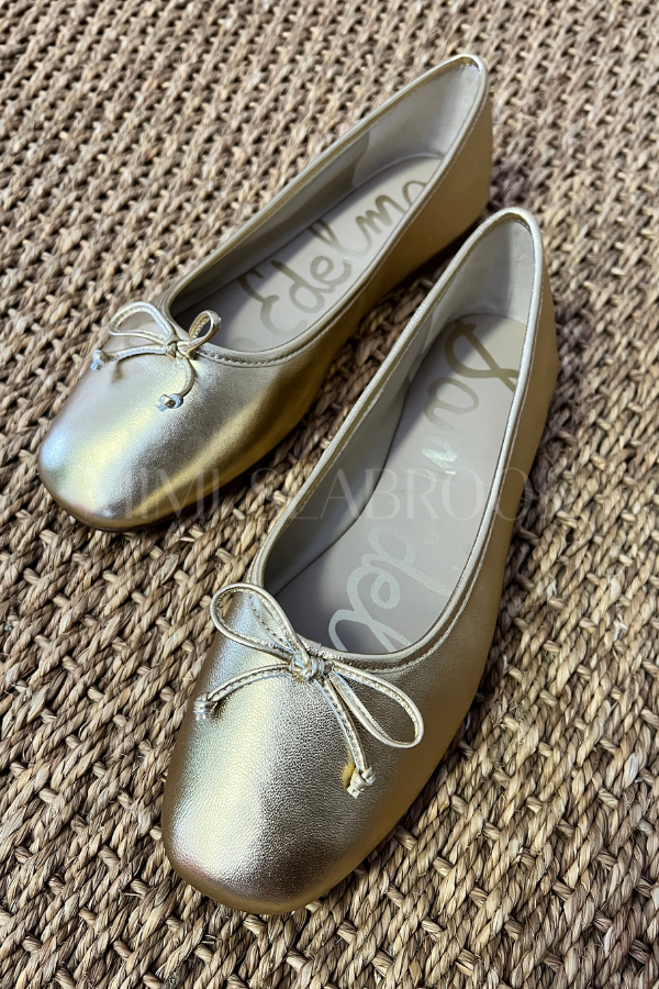 Alie flats, amber gold by Sam Edelman