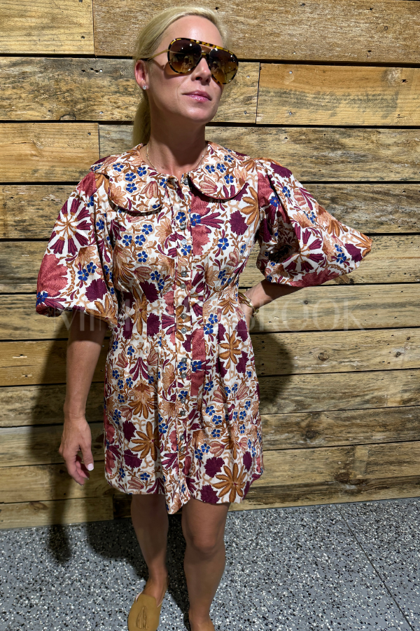 Altamont dress, rust