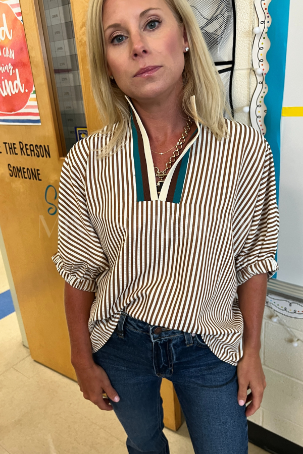 Alton top, caramel