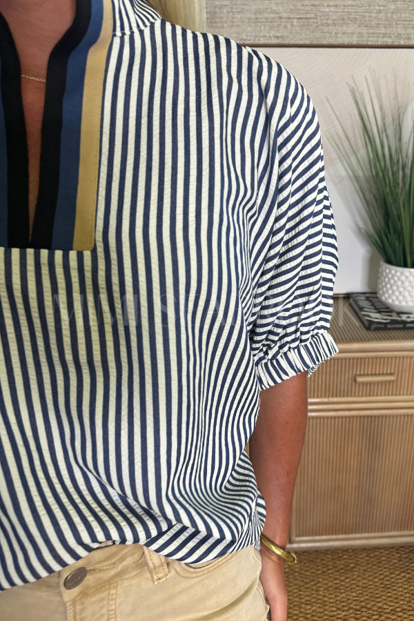 Alton top, navy
