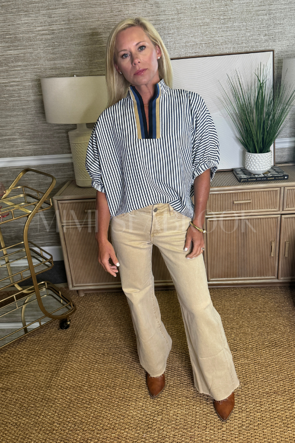 Alton top, navy