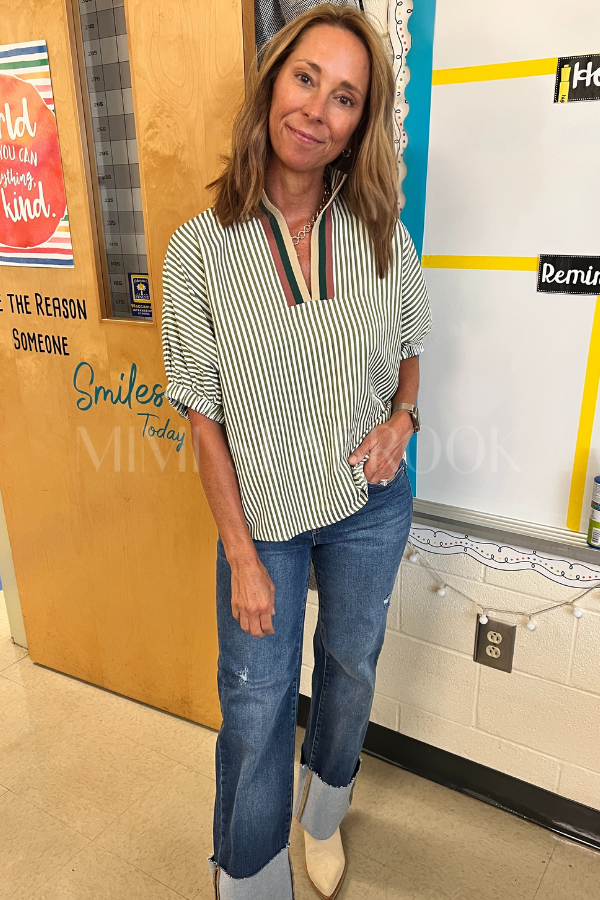 Alton top, olive
