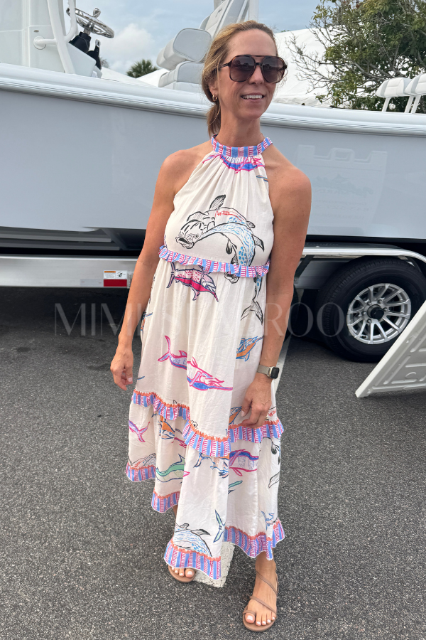 Alys Beach Dress by King + Pitt, chroma reef print (pre-order)
