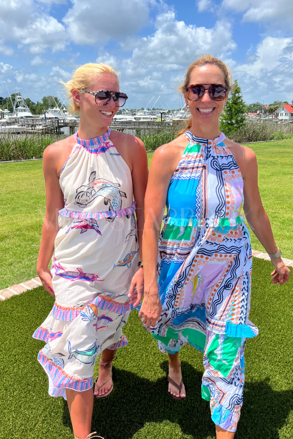 Alys Beach Dress by King + Pitt, conch republic print (pre-order)