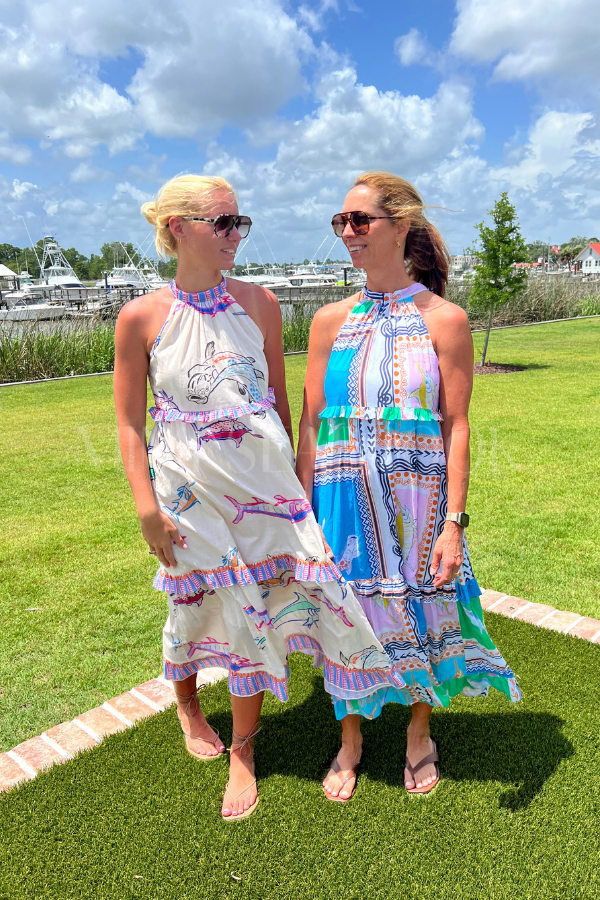 Alys Beach Dress by King + Pitt, conch republic print (pre-order)