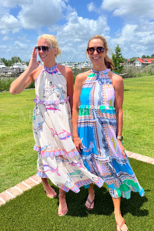 Alys Beach Dress by King + Pitt, conch republic print (pre-order)