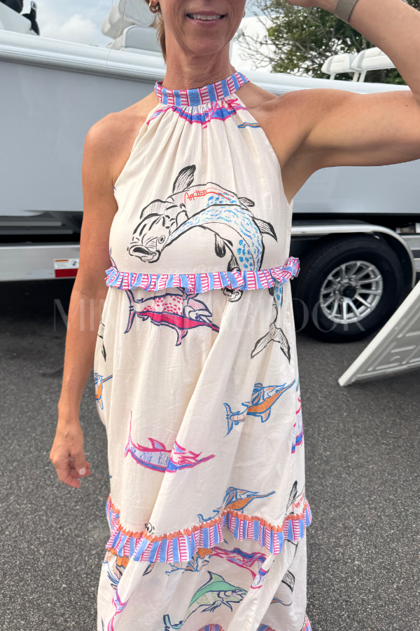 Alys Beach Dress by King + Pitt, chroma reef print (pre-order)