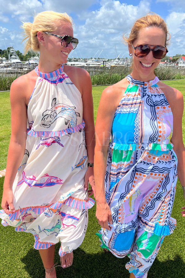 Alys Beach Dress by King + Pitt, conch republic print (pre-order)