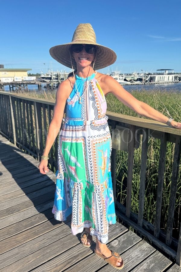 Alys Beach Dress by King + Pitt, conch republic print (pre-order)