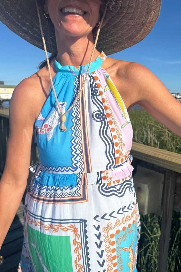 Alys Beach Dress by King + Pitt, conch republic print (pre-order)