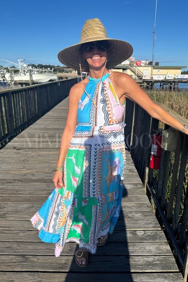 Alys Beach Dress by King + Pitt, conch republic print (pre-order)